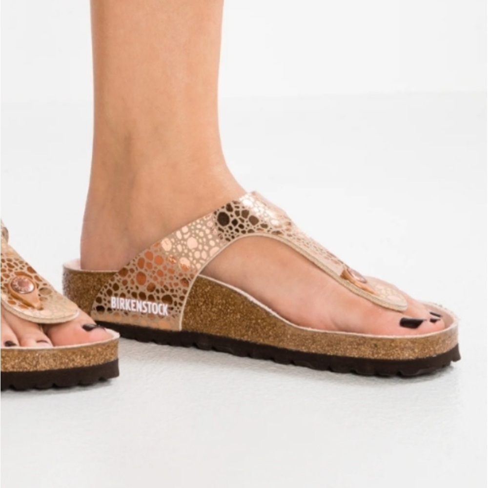 Birkenstock Copper Textured Sandals